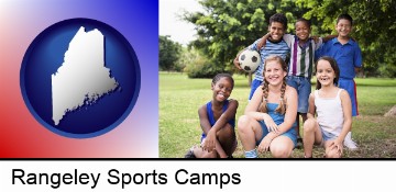 a summer soccer camp in Rangeley, ME